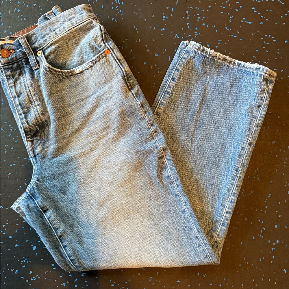 Madewell “Dad” Jeans. Button-fly. Cool, loose fit. Great condition